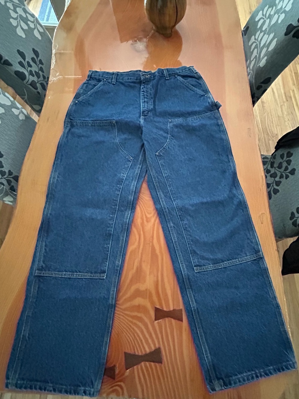 Carhartt Double Knee Logger Men’s Jeans B73 DST - Picture 3 of 10